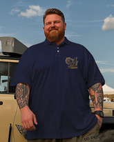 Milwaukee Brewers Lässiges kurzärmliges Poloshirt für Herren in Übergröße